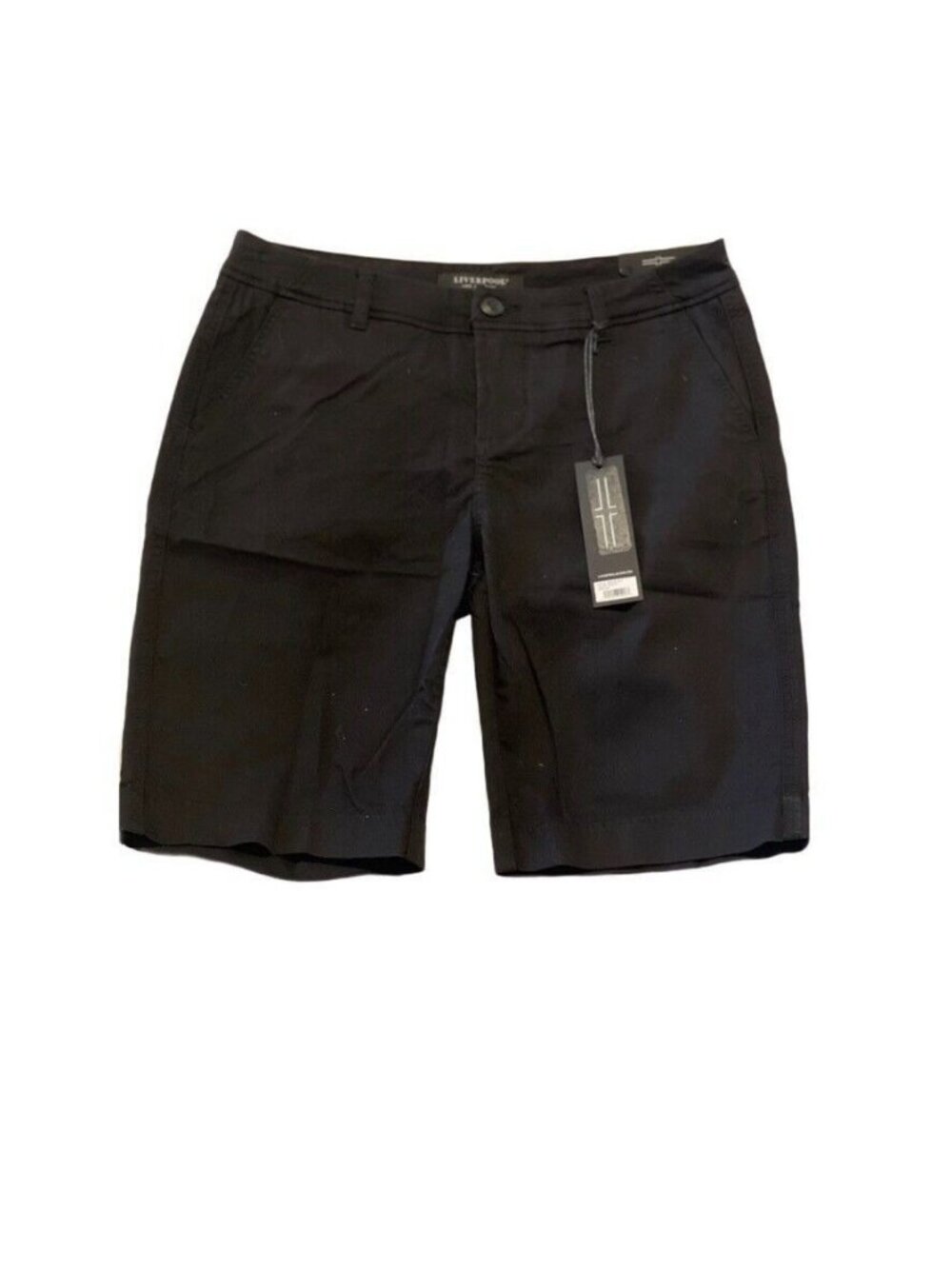 Liverpool Los Angeles Womens Black Stretch Bermuda Shorts With Tags - Picture 10 of 10